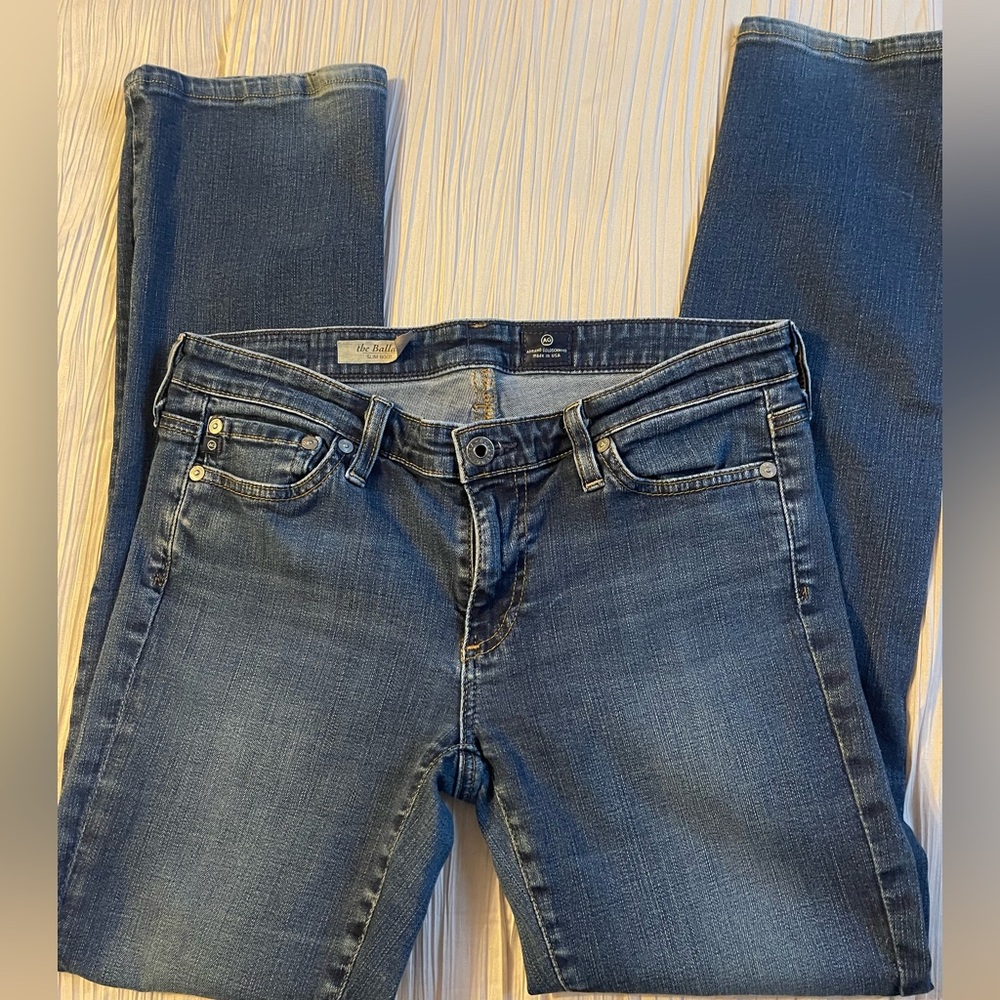 AG Adriano Goldschmied The‎ Balled slim boot denim jeans size 28r